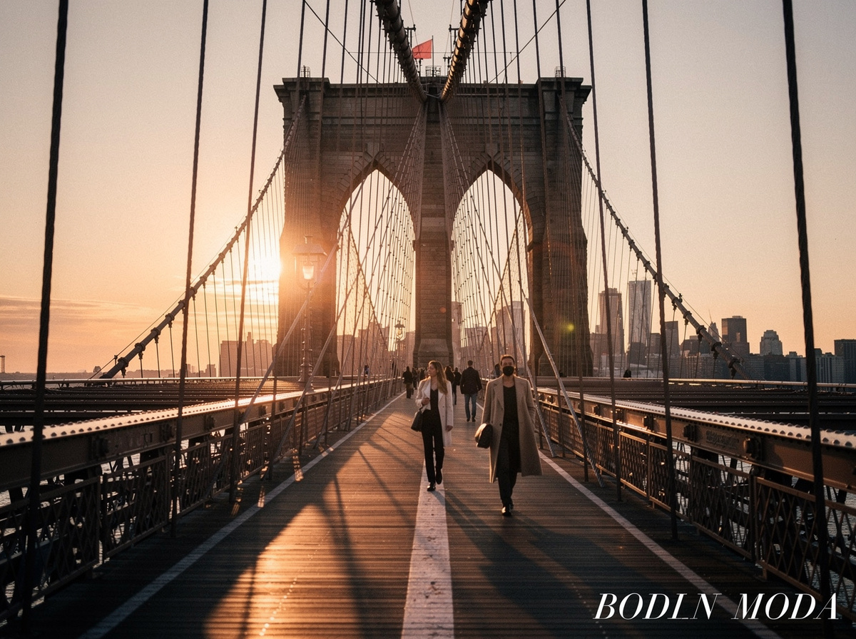 sunset on the brooklyn bridge

Style: quiet luxury, soft cinematic lighting, warm palette, professional, clean composition. Colors: primary #7F6B2E, secondary #9BA17F. Typography: Bodoni Moda headings, Manrope body.

Avoid: cartoon, clipart, stock photo watermark, neon colors, face distortion